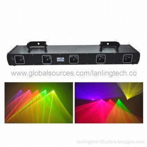 5-head Red/Green Laser Stage Light for Disco DJ Club Lighting
